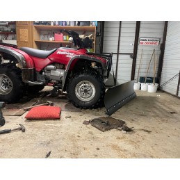 Universal snow removal plug for quad ATV