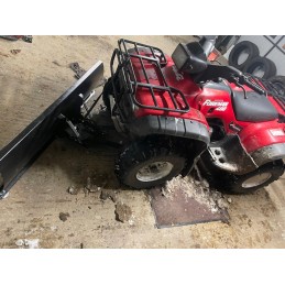 Universal snow removal plug for quad ATV