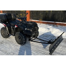 Universal snow removal plug for quad ATV