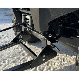 Universal snow removal plug for quad ATV