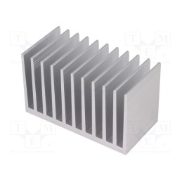 1 pcs x FISCHER ELEKTRONIK - SK 644 50 AL - Heatsink: extruded, grilled, natural, L: 50mm, W: 100mm, H: 60mm, raw