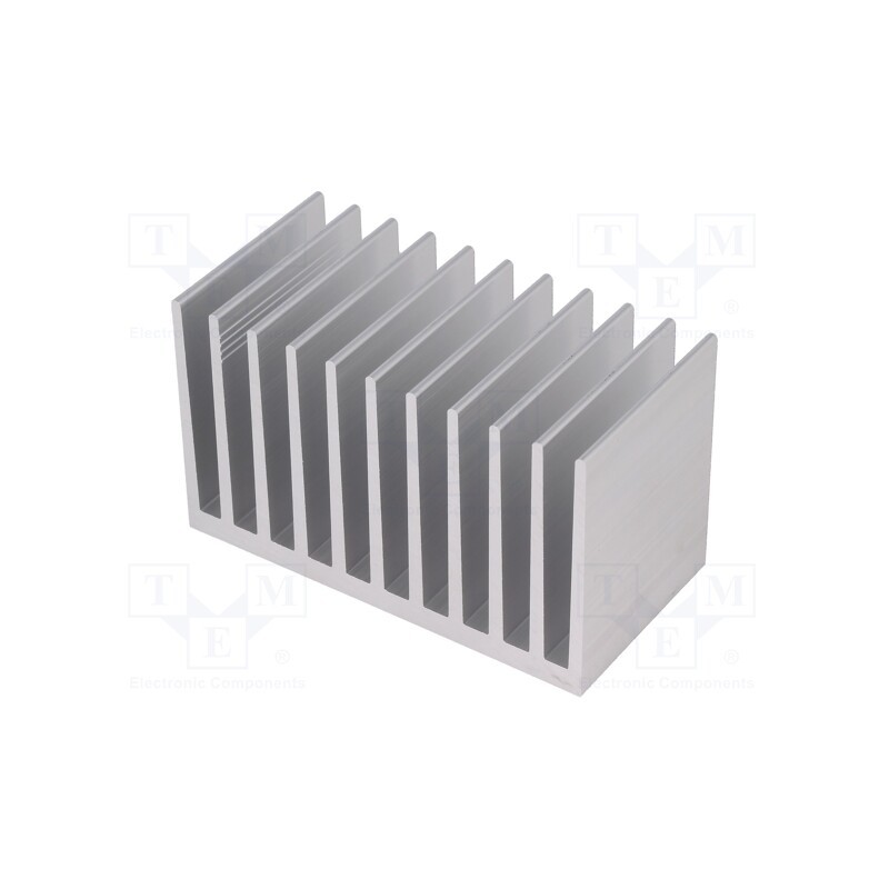 1 pcs x FISCHER ELEKTRONIK - SK 644 50 AL - Heatsink: extruded, grilled, natural, L: 50mm, W: 100mm, H: 60mm, raw