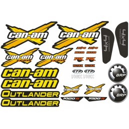 Can am outlander stickers sticker 4 colors