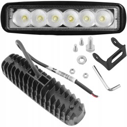 2 pieces halogen LED panel lamp atv off road 18w