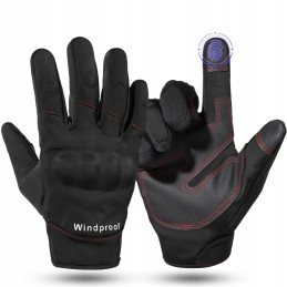 Motor quad windproof touch gloves