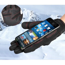 Motor quad windproof touch gloves