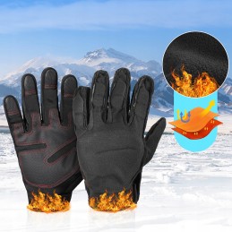 Motor quad windproof touch gloves