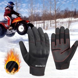 Motor quad windproof touch gloves