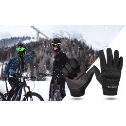 Motor quad windproof touch gloves