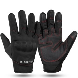 Motor quad windproof touch gloves