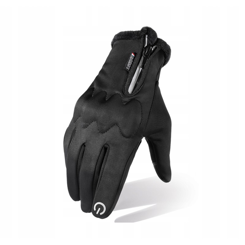 Motor quad windproof touch gloves