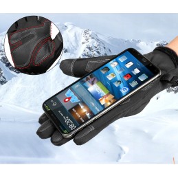 Motor quad windproof touch gloves