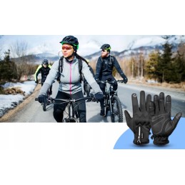 Motor quad windproof touch gloves
