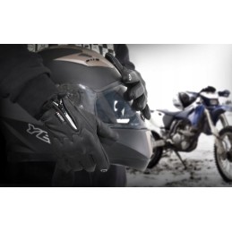 Motor quad windproof touch gloves