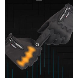 Motor quad windproof touch gloves