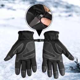 Motor quad windproof touch gloves