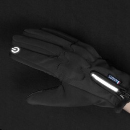 Motor quad windproof touch gloves