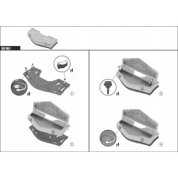 Front case atv gka cfmoto cforce 625 with plastic trunk