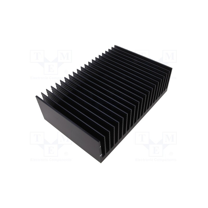 1 pcs x SEIFERT ELECTRONIC - KL-271/200/SW - Heatsink: extruded, grilled, black, L: 200mm, W: 300mm, H: 83.5mm