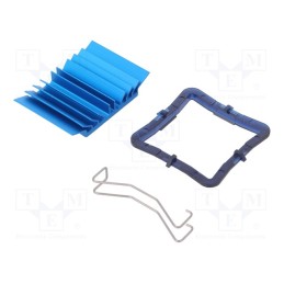 1 pcs x Advanced Thermal Solutions - ATS-50310B-C1-R0 - Heatsink: extruded, grilled, BGA, blue, L: 31mm, W: 31mm, H: 7.5mm