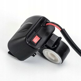 Quad charger voltmeter thermometer 2x USB 3in1