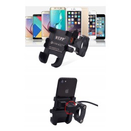 Motorcycle GPS USB Phone Holder QC3 0 4 6 5 360