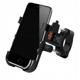 Motorcycle GPS USB Phone Holder QC3 0 4 6 5 360