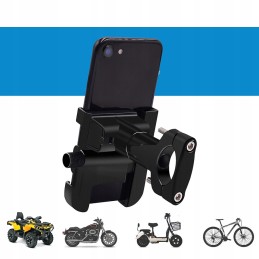 Motorcycle GPS USB Phone Holder QC3 0 4 6 5 360