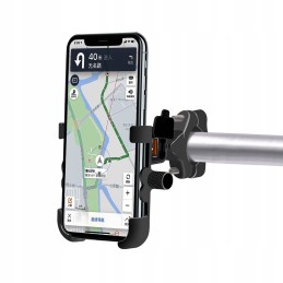 Motorcycle GPS USB Phone Holder QC3 0 4 6 5 360