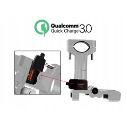 Motorcycle GPS USB Phone Holder QC3 0 4 6 5 360