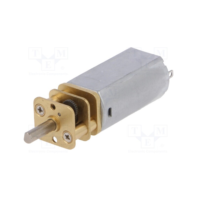 1 pcs x DFROBOT - FIT0565 - Motor: DC, with gearbox, 6VDC, 950mA, Shaft: D spring, 375rpm, 35: 1