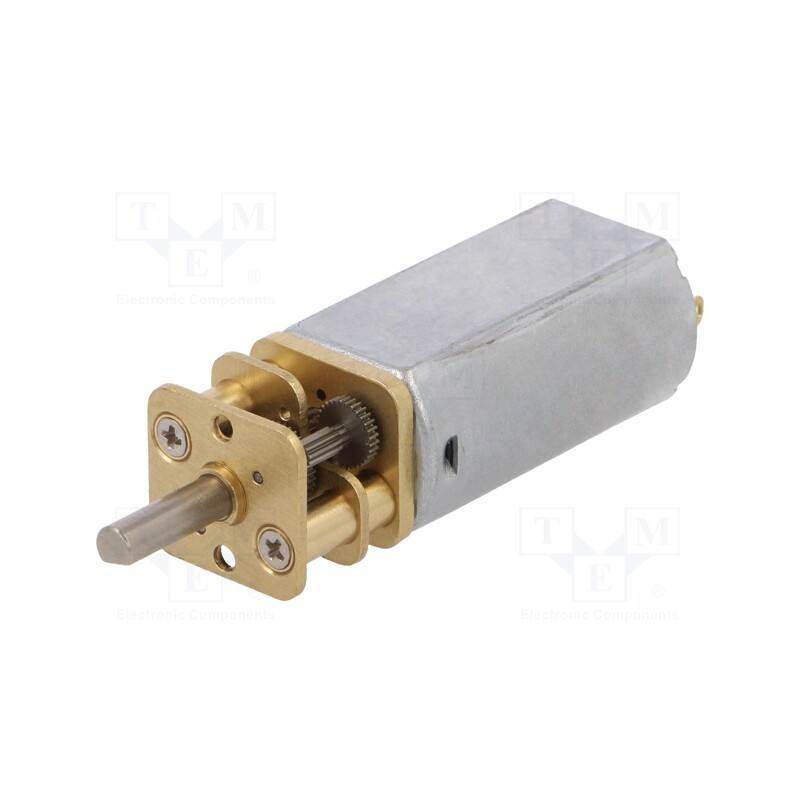 1 pcs x DFROBOT - FIT0564 - Motor: DC, with gearbox, 6VDC, 900mA, Shaft: D spring, 570rpm, 35: 1