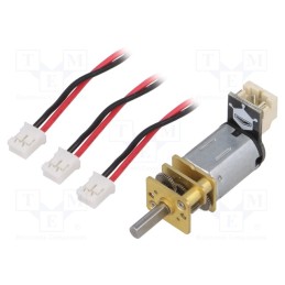 1 pcs x DFROBOT - FIT0457 - Motor: DC, with gearbox, 1÷6VDC, 1A, Shaft: D spring, 220rpm, 75: 1