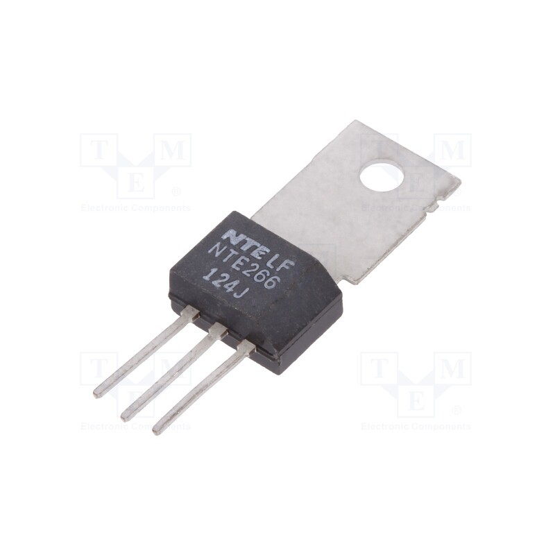 1 pcs x NTE Electronics - NTE266 - Transistor: NPN, bipolar, Darlington, 50V, 0.5A, 6.25W, TO202N