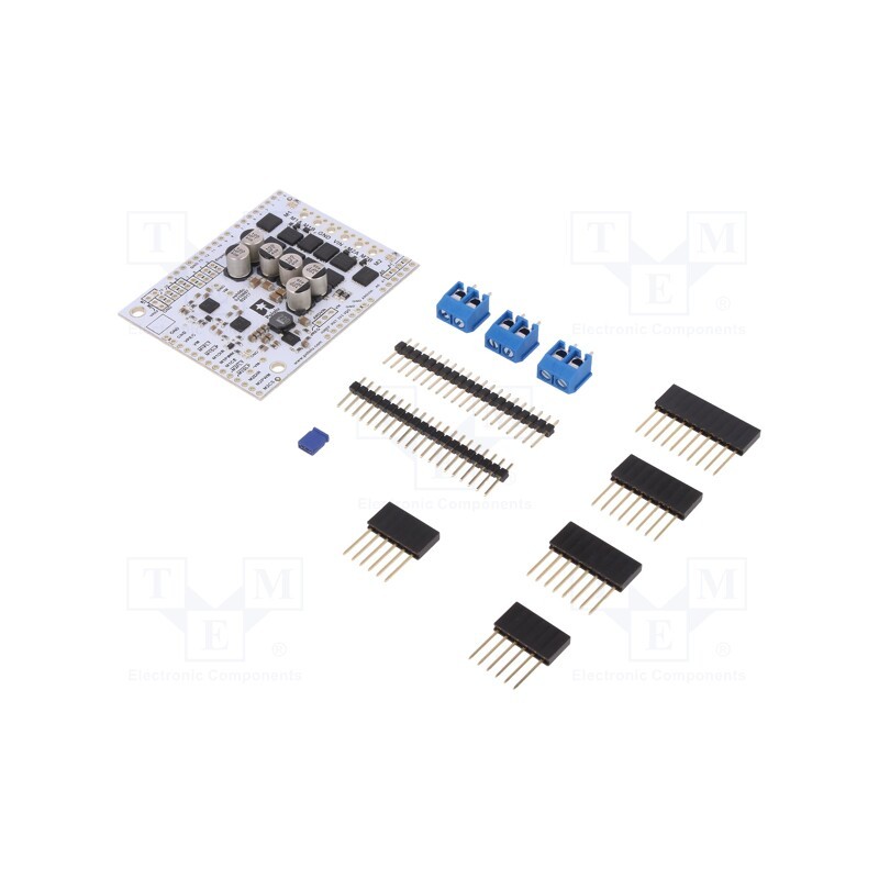 1 pcs x POLOLU - DUAL G2 HP MOTOR DRIVER 24V18 ARD - DC-motor driver, DUAL G2, 100kHz, analog,PWM,TTL, Uin log: 1.8÷5V