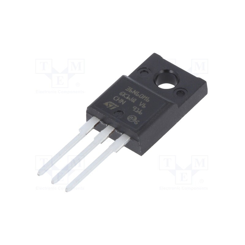 1 pcs x STMicroelectronics - STF36N60M6 - Transistor: N-MOSFET, MDmesh™ M6, unipolar, 600V, 19A, Idm: 102A