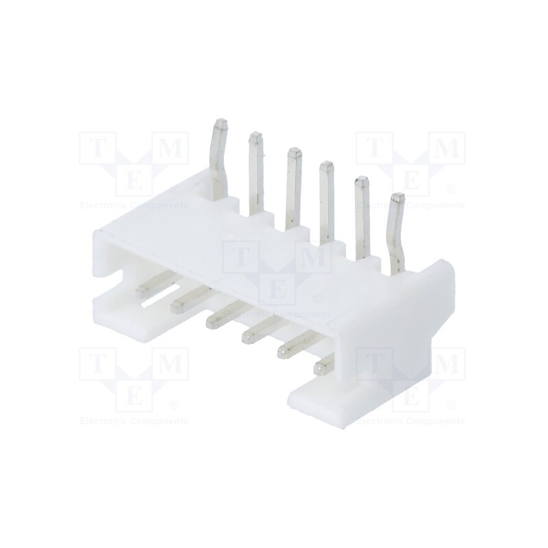 50 pcs x CONNFLY - DS1066-6MRW6SA - Socket, wire-board, male, 2mm, PIN: 6, THT, 100V, 2A, tinned, -25÷85°C