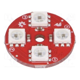 1 pcs x SPARKFUN ELECTRONICS - COM-14353 - Module: LED controller, 5VDC, APA102C, 21.5x21.5x3.2mm, round