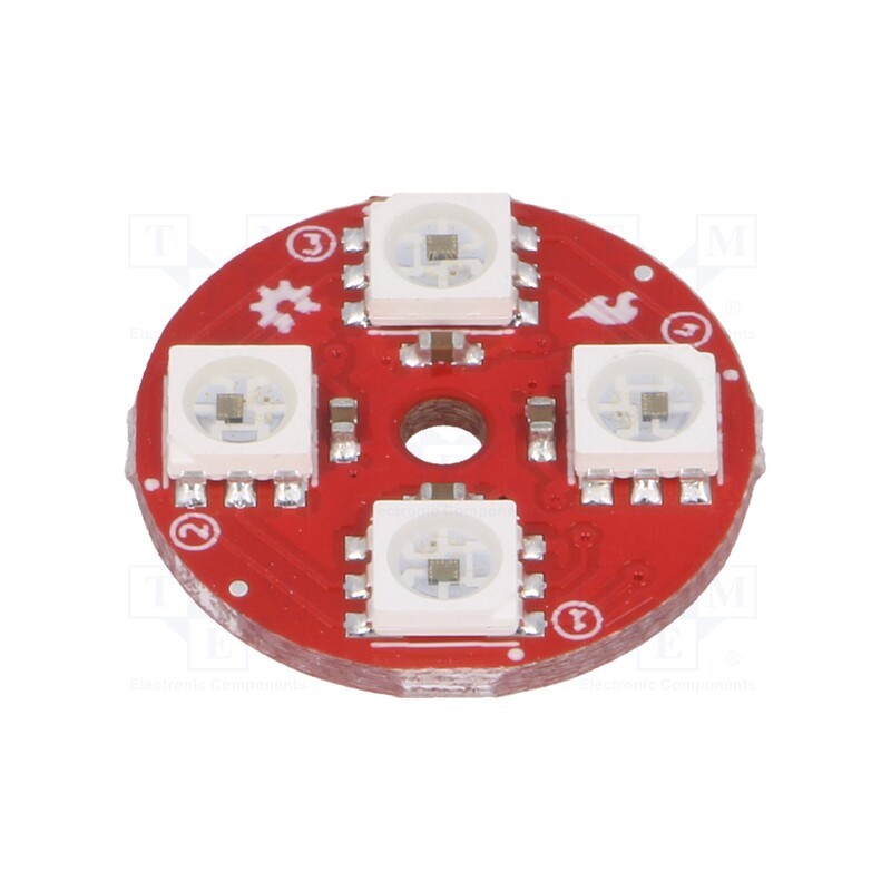 1 pcs x SPARKFUN ELECTRONICS - COM-14353 - Module: LED controller, 5VDC, APA102C, 21.5x21.5x3.2mm, round