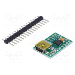 1 pcs x POLOLU - 391 - Module: converter, USB-UART, USB B mini, 5VDC, 921.6kbps