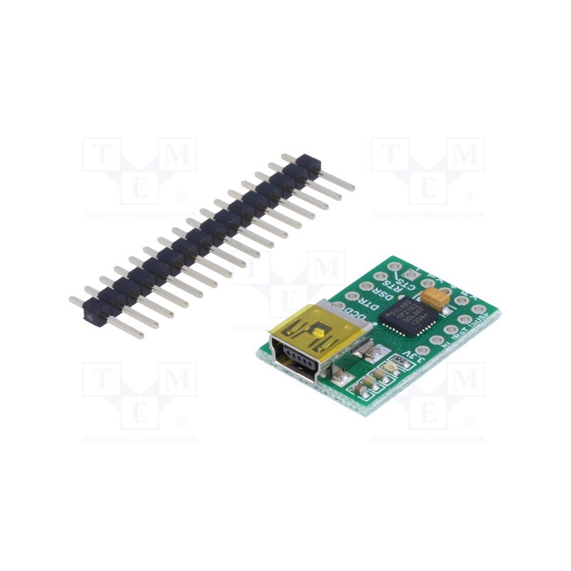 1 pcs x POLOLU - 391 - Module: converter, USB-UART, USB B mini, 5VDC, 921.6kbps