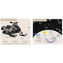 A tarp cover for a quad snowmobile