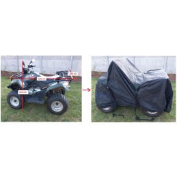 A tarp cover for a quad snowmobile