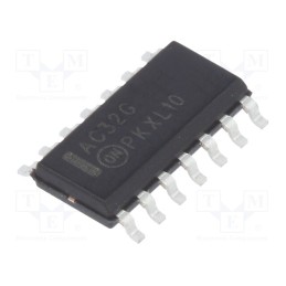 3 pcs x ONSEMI - MC74AC32DG - IC: digital, OR, Ch: 4, IN: 2, CMOS, SMD, SO14, 2÷6VDC, -40÷85°C,