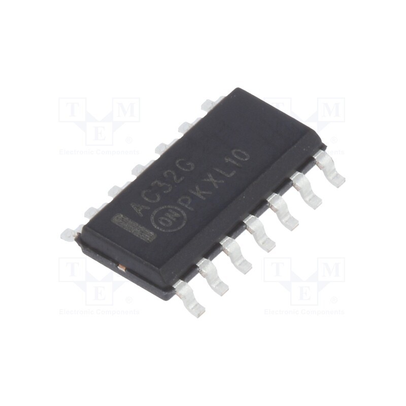 3 pcs x ONSEMI - MC74AC32DG - IC: digital, OR, Ch: 4, IN: 2, CMOS, SMD, SO14, 2÷6VDC, -40÷85°C,