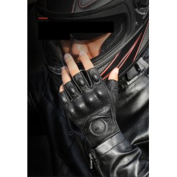 Motor quad motowolf fingerless leather gloves