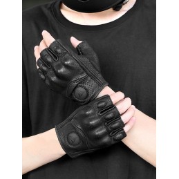 Motor quad motowolf fingerless leather gloves