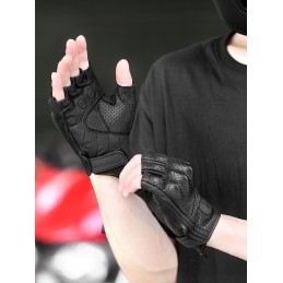 Motor quad motowolf fingerless leather gloves