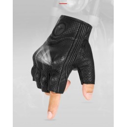 Motor quad motowolf fingerless leather gloves