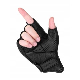 Motor quad motowolf fingerless leather gloves